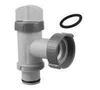 JoyousMall Replacement Plunger Valve Assembly for Intex 10747 25010, Compatible with 1.5" Hose Fittings & 1500-4000 GPH Pools, Gray
