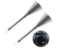 JoyousMall Retractable Steel Wire for jazz Drum Brush, 33.5cm Drumstick Percussion Drumsticks