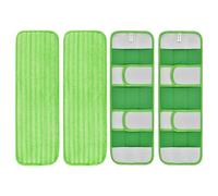 JoyousMall Reusable Microfiber Mop Pads for Swiffer Sweeper XL - 45 x 15 cm Washable Wet/Dry Floor Cleaning Refills, 2-Pack or 4-Pack (Green)