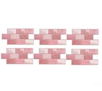 JoyousMall Self Vinyl Wrap Tiles 3D Gel Effect Waterproof Oil Proof for Kitchen Walls DIY Decor Black 32x16.5cm(D-009)