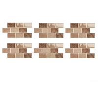 JoyousMall Self Vinyl Wrap Tiles 3D Gel Effect Waterproof Oil Proof for Kitchen Walls DIY Decor Black 32x16.5cm(D-005)