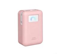 JoyousMall Shockproof Silicone Case for Anker for Nano Charger 45W, Dustproof Protective Cover with Soft Grip, Portable Storage Sleeve for Travel(Pink)