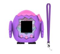 JoyousMall Silicone Case for Tamagotchi Paradise with Lanyard, Shockproof Dustproof Protective Cover, Lightweight Soft Shell with Strap, Purple
