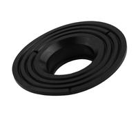 JoyousMall Silicone Floor Drain Adapter 2 to 4 Inch, Flexible Shower Drain Reducer for Bathroom Kitchen, Adjustable Pipe Connector Black
