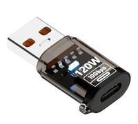 JoyousMall Simplify Your Connections with a Fast Transfering USB C to USB A Adapter Offering High Power Output (Black)