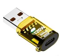 JoyousMall Simplify Your Connections with a Fast Transfering USB C to USB A Adapter Offering High Power Output (Yellow)