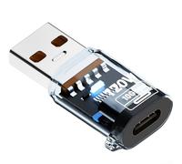 JoyousMall Simplify Your Connections with a Fast Transfering USB C to USB A Adapter Offering High Power Output (Blue)