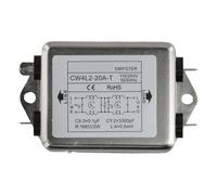 JoyousMall Single-Phase Double-Section Power Filter 3A/10A/20A, CW4L2 Series for emi Noise Suppressor with 60dB Insertion Loss for 50/60Hz Systems (20A)