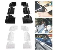 JoyousMall Solar Panel Bracket, White or Black Mounting Bracket Secure and Ventilated Design, RV Photovoltaic Installation Base