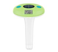 JoyousMall Solar Powered Pool Thermometer, Digital Water Temperature and Salinity Tester, IPX7 Waterproof Floating Gauge for Swimming Pool, Bathtub, Pond