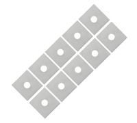 JoyousMall Square Carbide Inserts for Woodturning, 12mm x 12mm x 1.5mm Indexable Planer Cutter Inserts, BK10UF Grade, 4-Edge, 30° Cutting Angle