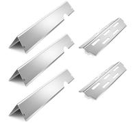 JoyousMall Stainless Steel Heat Plate for Weber for genesis II E-310 E-315 E-335, BBQ Grill Burner Cover Replacement Parts, Silver, 5-Pack