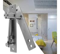 JoyousMall Stainless Steel Pivot Door Hinge Heavy Duty 360 Degree Rotation Adjustable Top Bottom Set for Wood Glass Interior Exterior Doors Silver