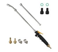 JoyousMall Stainless Steel Retractable Sprayer Wand Featuring Two Brass Barbs Designed for Maximum Compatibility (56cm)