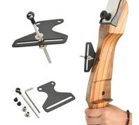 JoyousMall T Shape Recurve Bow Sight Pin Simple Target Sight for Longbow Takedown Straight for american Hunting Bow, Stainless Steel Accessory, Black