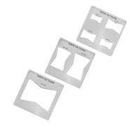 JoyousMall Transparent Butterfly Inlay Template Set, Hardened Acrylic Router Jig for 7 Sizes, Woodworking Decorative Key Insert Tool for Tables and Chests