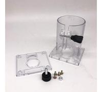 JoyousMall Transparent Plastic Trimmer Router Base Protective Assembly with Rotary Handle for 3701 3703 for edge Banding Tools