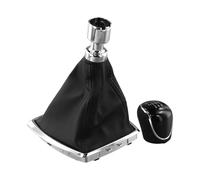 JoyousMall Upgrade Your for Ford for Kuga C Max with 6 Speed Gear Knob and Chrome Frame Shift Gaiter Set Easy Installation