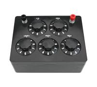 JoyousMall Variable Resistance Box, Adjustable Decade Box 0-9999.9 Ohm, 5 Ranges Laboratory Resistor for Physics Teaching Experiments, J2361