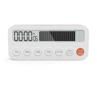 JoyousMall Visual Countdown Timer with Mute Mode, Magnetic Back & Stand, 99H Timer for Cooking Study, Shortcut Buttons, White