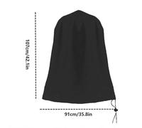 JoyousMall Water Feature Fountain Cover, 210D Polyester Wind-Proof Protection Cover for Outdoor Use, D36 x H42 Inches, Silver-Coated, Foldable & Space-Saving