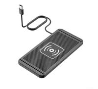 JoyousMall Wireless Car Charger Mat Cuttable 1M Fast Charging Pad for iPhone for samsung Adjustable Size Black(USB)