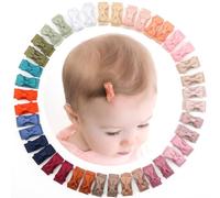 JOYOYO 40 Pcs Baby Hair Clips Mini Snap Clips Pastel Colors Hair Bows for Baby Girls Non-slip Safe Clips, Small Size 1.1 Inch Especially Fit for Newborn Baby Fine Hair