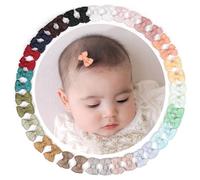 JOYOYO 40 Pcs Baby Hair Clips Mini Snap Clips Pastel Colors Hair Bows for Baby Girls Non-slip Safe Clips, Small Size 1.4 Inch Especially Fit for Newborn Baby Fine Hair