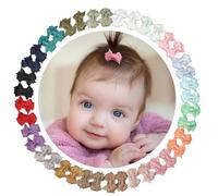JOYOYO 40 Pcs Baby Hair Clips Mini Snap Clips Pastel Colors Hair Bows for Baby Girls Non-slip Safe Clips, Small Size 1.4 Inch Especially Fit for Newborn Baby Fine Hair