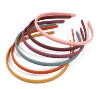 JOYOYO 6 Pcs Plastic Headbands with Comb Tooth 8mm in Width Fit for Thin Hair - Morandi Colors Headband for Women Girls