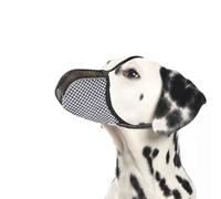 JOYPAWS Dog Muzzle Anti Prevent Biting Chewing Barking for Large Dogs Soft Air Mesh Muzzles Reflective Ajustable Full Coverage Dog Mouth Guard Cover for Grooming Scavenging Black L