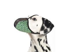 JOYPAWS Dog Muzzle Anti Prevent Biting Chewing Barking for Small Medium Large Dogs Soft Air Mesh Muzzles Reflective Ajustable Dog Mouth Guard Cover for Grooming Scavenging Green L