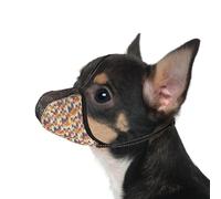 JOYPAWS Dog Muzzle for Extra Small Dogs Anti Prevent Biting Chewing Barking Soft Air Mesh Muzzles Reflective Ajustable Dog Mouth Guard Cover for Grooming Scavenging Orange XS