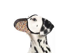 JOYPAWS Dog Muzzle for Large Dogs to Prevent Biting Chewing Barking Soft Air Mesh Muzzles Reflective Ajustable Dog Mouth Guard Cover for Grooming Scavenging Orange L