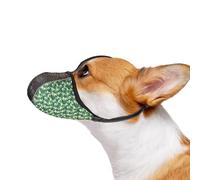 JOYPAWS Dog Muzzle for Small Dogs Anti Biting Chewing Barking Soft Air Mesh Muzzles Reflective Ajustable Dog Mouth Guard Cover for Grooming Scavenging Green S