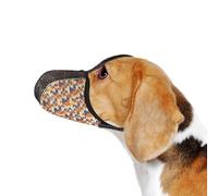 JOYPAWS Dog Muzzle Medium Sized Dogs Anti Bite Bark Soft Air Mesh Muzzles Reflective Ajustable Dog Mouth Guard Cover for Grooming Scavenging Orange M