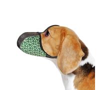 JOYPAWS Dog Muzzle Medium Sized Dogs Anti Bite Bark Soft Air Mesh Muzzles Reflective Ajustable Dog Mouth Guard Cover for Grooming Scavenging Green M