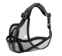 JOYPAWS Short Snout Dog Muzzle for French Bulldog, Pug, English Bulldog - Open Eye Design for Better Vision & Comfort, Soft Mesh Adjustable Anti Biting Eating, Full Pant Allows Drinking & Feeding