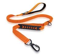 JoyPetto Heavy Duty Dog Leash for Medium & Large Dogs - Bungee Shock Absorbing, Dual Handle, Reflective, 150lb Max, Orange