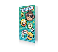 JoyPixels Emoji Nephew Birthday Card