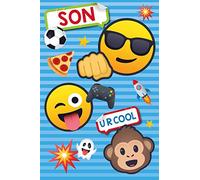 JoyPixels Emoji Son Birthday Card