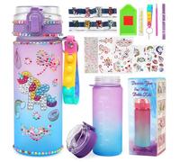 JoyPlus Kids Water Bottle Decoration: Unicorn Gifts for 5 6 4 7 8 Year Old Girls Toy Arts and Crafts for Kids Age 3-12 Diamond Painting Art Stickers Ideal Birthday Christmas Gifts Unicorn Toys