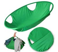 JoyPlus Large 26" Collapsible Laundry Basket, Foldable Laundry Hamper,Laundry Dryer Helper,Collapsible Laundry Basket & Clothes Grabber for Space Saving,Efficient Dryer Laundry Collector(Green, Large)