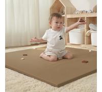 Joypony Play Mat, Waterproof Baby Play Mat, Easy to Clean Foam Mats for Floor, 120 * 120 cm Thicken Vegan Leather Playpen Mat for Infants,Kids and Toddlers