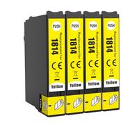 JoyPrinting 18XL Yellow Ink Cartridges Multipack Compatible for Epson 18 XL Ink Cartridges for XP322 XP305 XP312 XP225 XP215 XP212 XP202 XP422 XP412 XP-415 XP405 XP425 Printer(4-Yellow)
