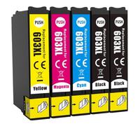 JoyPrinting 603XL Ink Cartridges 5Pack Replacement for Epson 603 XL Ink Cartridges Multipack for Epson XP-2100 XP-2105 XP-3100 XP-3105 XP-4100 XP-4105 WF-2810DWF WF-2830DWF WF-2835DWF