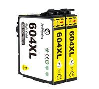 JoyPrinting 604XL Ink Cartridges Replacement for Epson 604 Ink Cartridges Compatible with Epson Expression Home XP-2200 XP-2205 XP-3200 XP-3205 XP-4200 XP-4205 Workforce WF-2910 WF-2930 (2 Yellow)
