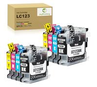 JoyPrinting LC123 Ink Cartridge Replacement for Brother LC121 LC123 LC123BK LC123C LC123M LC123Y for Brother MFC-J4410DW J4510DW J4710DW J470DW J6920DW J870DW J245 J650DW J6720DW (2K 2C 2M 2Y)