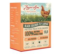 Joyprotyn 4.5kg Dry Black Soldier Fly Larvae for Chickens: 85 Times More Calcium Than Flour Worms for Strong Eggshells and Healthy Growth. High Prote Content