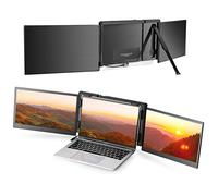 JoyReal Laptop Screen Extender for 13''-16.5'' Laptop, 13.3'' Triple Portable Montior USB-C One Cable Connection, Aluminum Alloy Tri Screen for Windows MacBook Surface ChromeBook